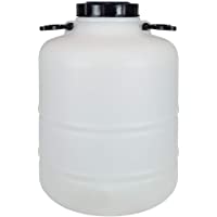 Bidón Garrafa Plástico Alimentario 30 litros y asas redondo. Boca ancha. Apto para agua consumo humano y todo tipo de…